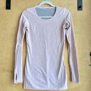 Lululemon long sleeve reversible shirt.